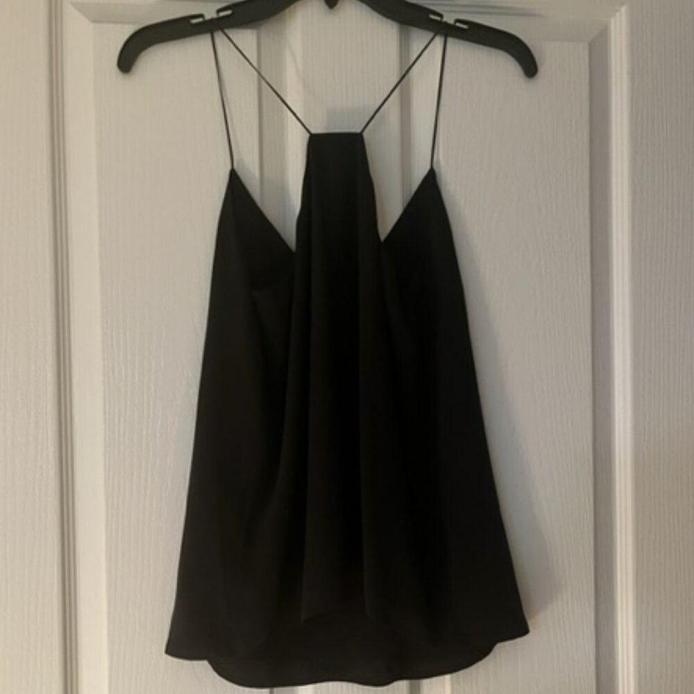 New Joie Nahlah B Silk Cami in Caviar (XXS), NWT - Picture 2 of 3